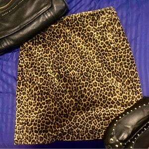 Vintage Y2K Leopard Miniskirt